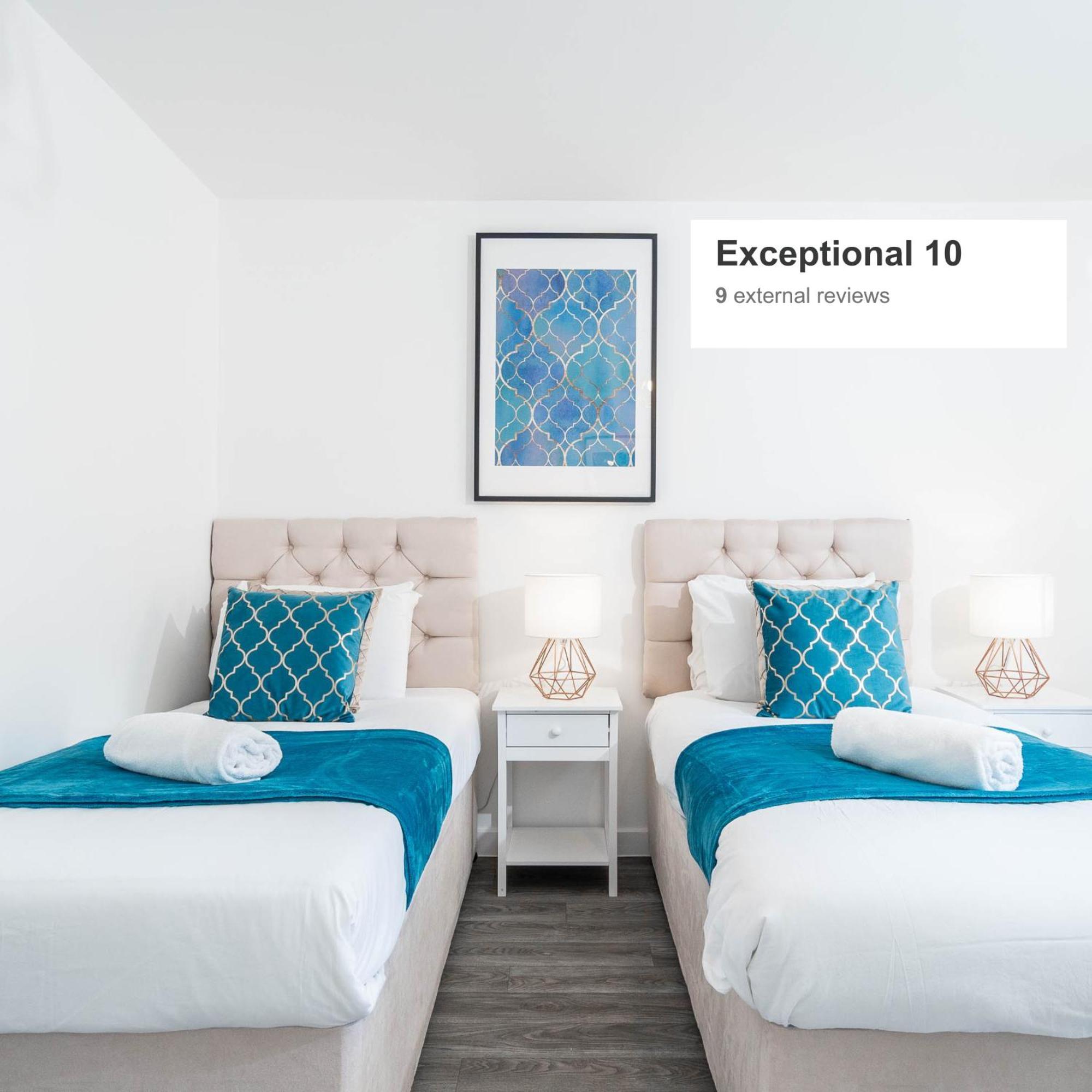Luxury Apartment - Twin Beds - Selly Oak - Off-Street Parking - Free Netflix & Wifi - Top Rated 9Cc Birmingham Zewnętrze zdjęcie